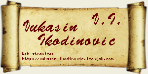 Vukašin Ikodinović vizit kartica